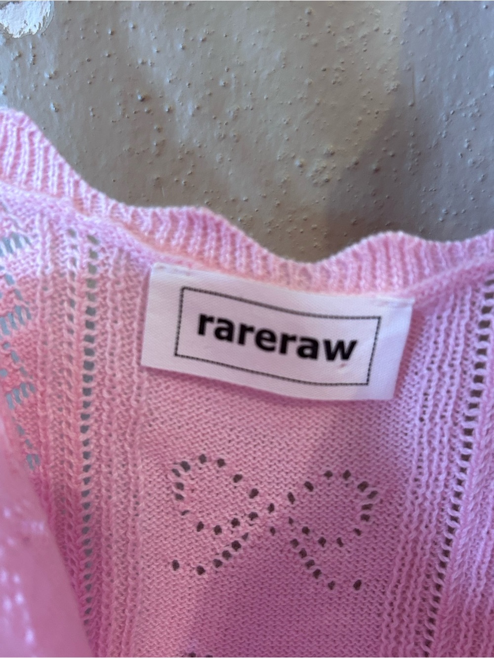 🆕💖Rareraw Pink Bow Pointelle Tank - Picture 9 of 9
